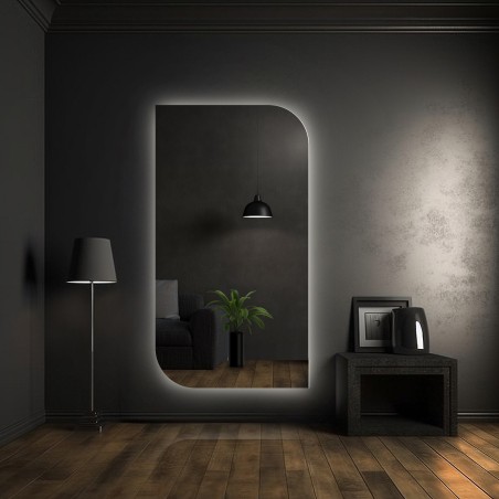 Miroir de forme irrégulière avec éclairage - LED teardrop
