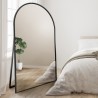 Half-ovale staande spiegel in MDF SLIM lijst - DOMI STAAND