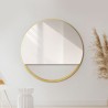 Ronde spiegel in goud MDF SLIM lijst met vrije ruimte - OLENA