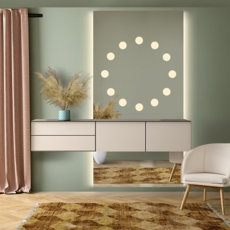 Kaptafel spiegel in twee delen met verlichting - HOLLYWOOD GLAM LED