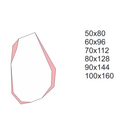 Decoratieve spiegel met scherpe organische vorm - CELESTIAL
