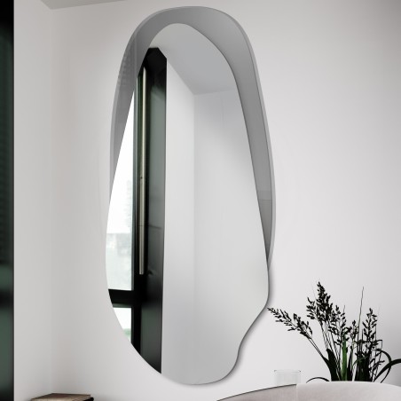 Decoratieve spiegel op grafiet antisol - FUSION