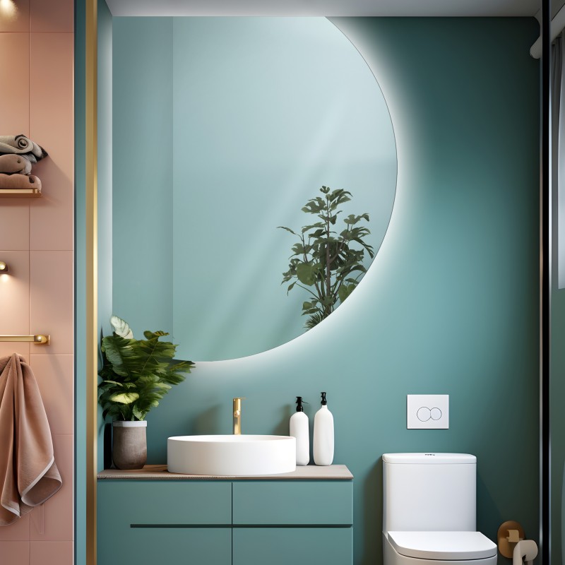 Miroir de forme irrégulière avec éclairage - DOLLY LED Miroir de forme irrégulière avec éclairage - DOLLY LED