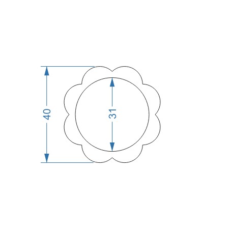 Decoratieve wandspiegel voor een kind in mdf lijst - BLOEMETJE