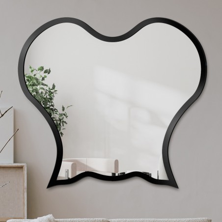 Organisch gevormde spiegel in mdf lijst - OCTOPUS