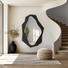 Decoratieve spiegel met scherpe organische vorm in mdf lijst - MINORE