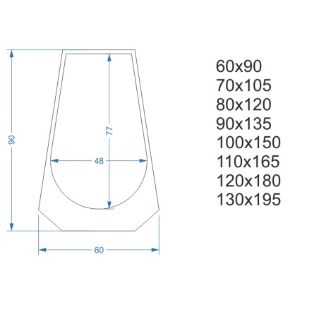 Onregelmatige spiegel in mdf lijst - ANDANTE