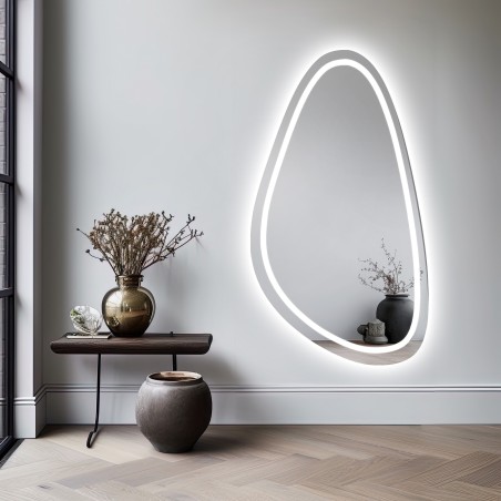 Onregelmatig gevormde spiegel met verlichting - SYDERYT LED II