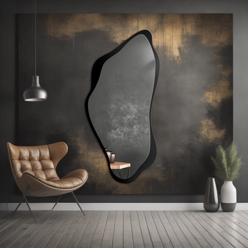 Miroir de forme irrégulière dans un cadre en mdf - PIENA IN A FRAME