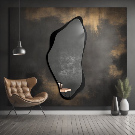 Miroir de forme irrégulière dans un cadre en mdf - PIENA IN A FRAME