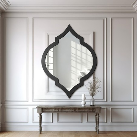 Wandspiegel in retro stijl in lijst - GRACE