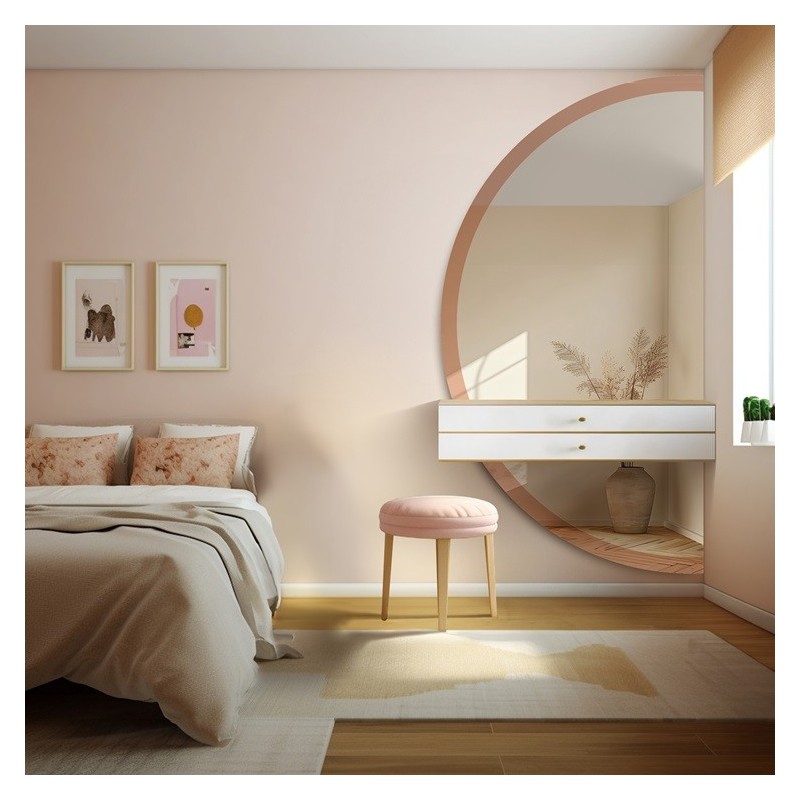 Miroir pour coiffeuse en deux parties dans un cadre en miroir - DOPPIO SHINE