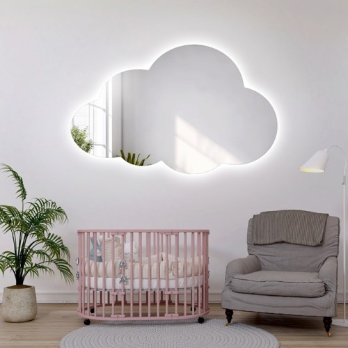 Lustro do pokoju dziecięcego chmurka z podświetleniem – CLOUD LED