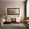 Miroir cosmétique rectangulaire avec ampoules dans un cadre en mdf - VEGAS
