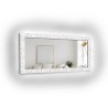 Miroir cosmétique rectangulaire avec ampoules dans un cadre en mdf - VEGAS