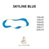Miroir bleu irrégulier - SKYLINE BLUE