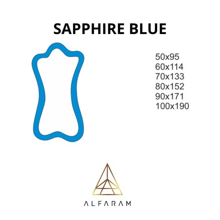 Miroir bleu irrégulier - BLEU SAPPHIRE