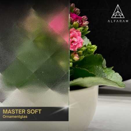 Ovale spiegel op ornamentglas Master Soft met verlichting - LUXORA VESPER LED