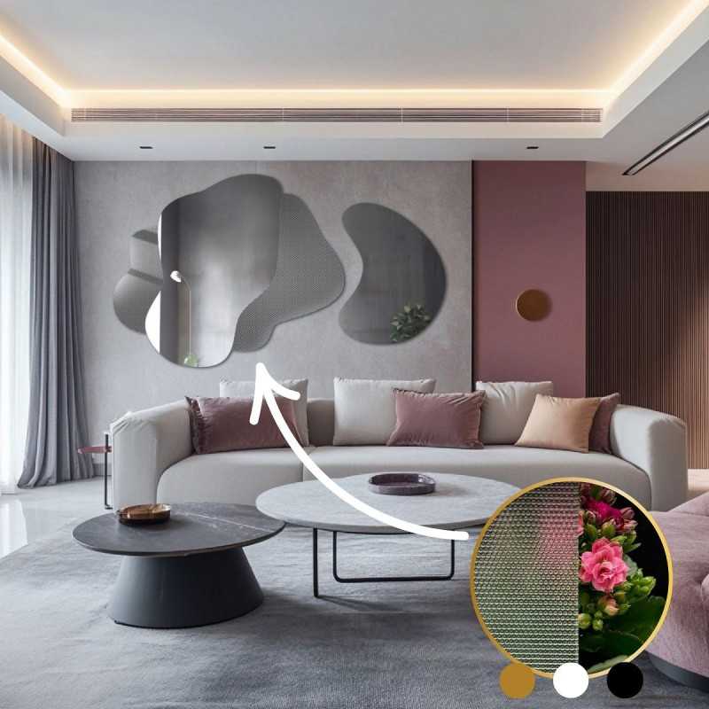Miroirs décoratifs sur verre ornemental Master Point - LUXORA ARTIVIS Miroirs décoratifs sur verre ornemental Master Point - LUXORA ARTIVIS