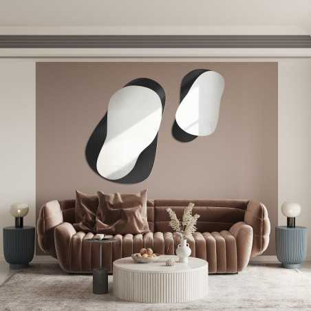 Decoratieve spiegels op ornamentglas Master Point - LUXORA GRAVELO