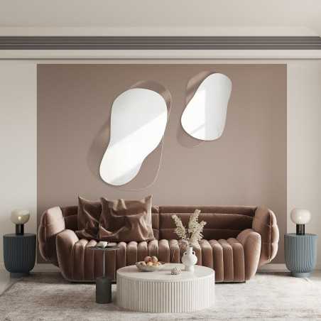 Decoratieve spiegels op ornamentglas Master Point - LUXORA GRAVELO