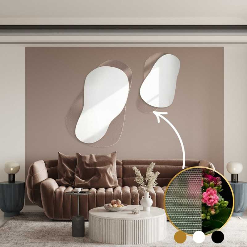 Decoratieve spiegels op ornamentglas Master Point - LUXORA GRAVELO