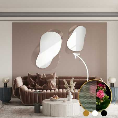 Decoratieve spiegels op ornamentglas Master Point - LUXORA GRAVELO