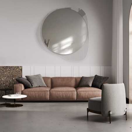 Decoratieve spiegel op ornamentglas Estriado – LUXORA ELEGRA