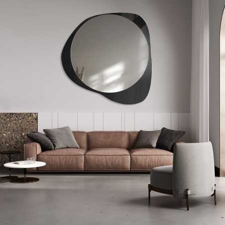 Decoratieve spiegel op ornamentglas Estriado – LUXORA ELEGRA