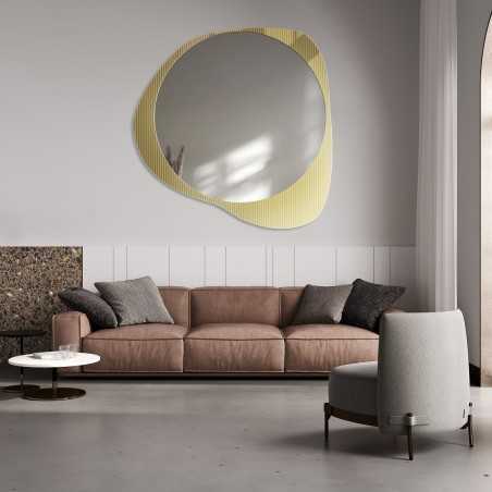 Decoratieve spiegel op ornamentglas Estriado – LUXORA ELEGRA