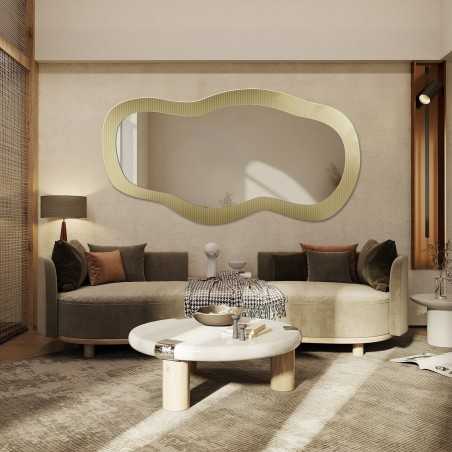 Decoratieve spiegel op ornamentglas Estriado – LUXORA GLASORI