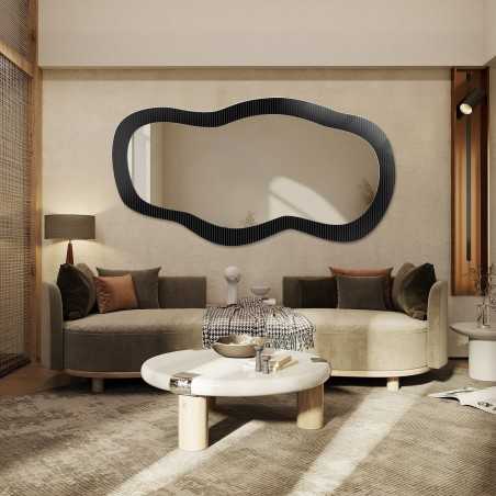 Decoratieve spiegel op ornamentglas Estriado – LUXORA GLASORI