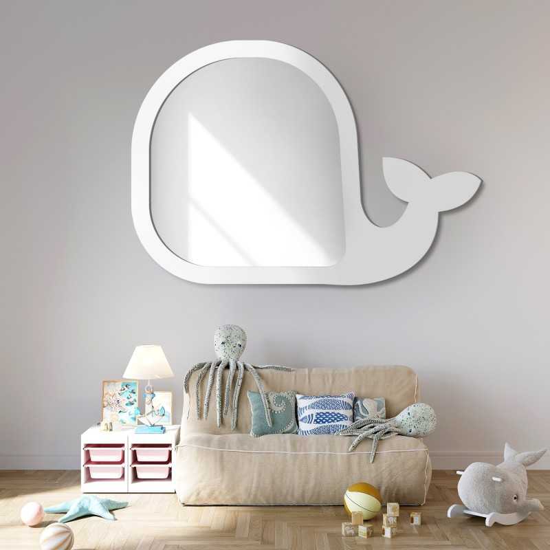 Decoratieve wandspiegel voor een kind in een mdf lijst - WALVIS