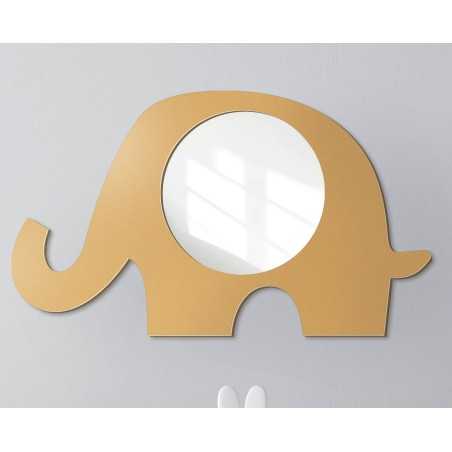 Decoratieve wandspiegel voor een kind in een mdf lijst - OLIFANTJE