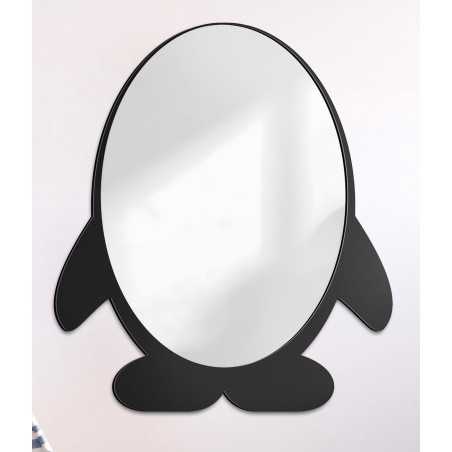 Decoratieve wandspiegel voor een kind in mdf lijst - PINGUÏNTJE