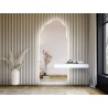 Miroir de forme irrégulière avec découpe d'armoire et éclairage - AURO 1 LED