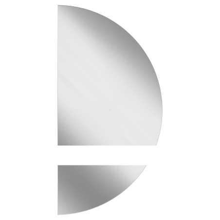 Halfronde spiegel in twee delen - DOPPIO