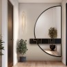 Halfronde spiegel in twee delen in een frame - DOPPIO IN EEN FRAME