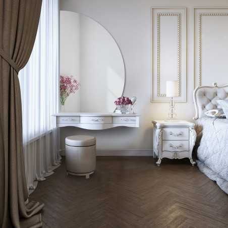 Halfronde badkamerspiegel met afgesneden onderzijde – HELENA