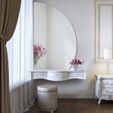 Halfronde badkamerspiegel met afgesneden onderzijde – HELENA