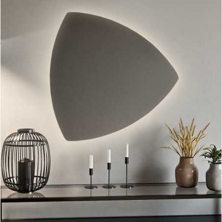 Driehoekige badkamerspiegel met verlichting - KARO LED