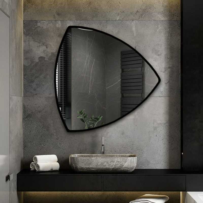 Driehoekige spiegel in MDF lijst - KARO IN FRAME