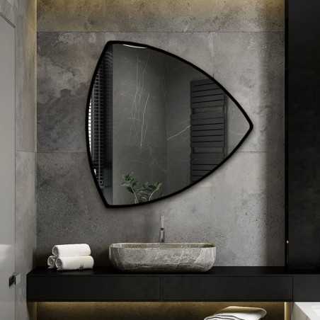 Driehoekige spiegel in MDF lijst - KARO IN FRAME