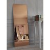 Miroir rectangulaire en cuivre avec panneau décoratif - DECO sur mesure