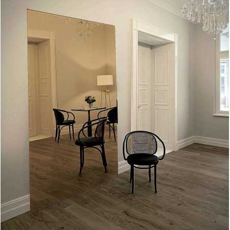 Miroir rectangulaire en cuivre avec panneau décoratif - DECO sur mesure