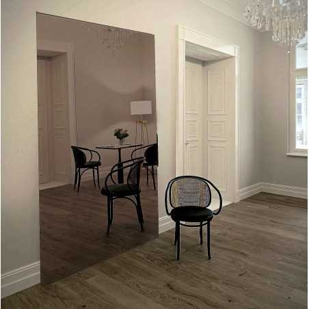 Miroir rectangulaire en cuivre avec panneau décoratif - DECO sur mesure