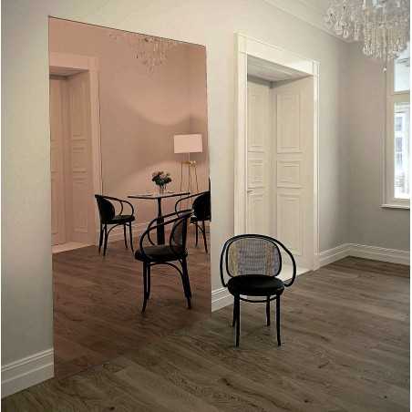Miroir rectangulaire en cuivre avec panneau décoratif - DECO sur mesure