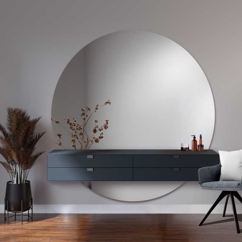 Ronde badkamerspiegel in twee delen - WIRO