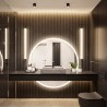 Ronde badkamerspiegel in twee delen met verlichting WIRO LED II
