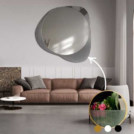 Decoratieve spiegel op ornamentglas Estriado – LUXORA ELEGRA